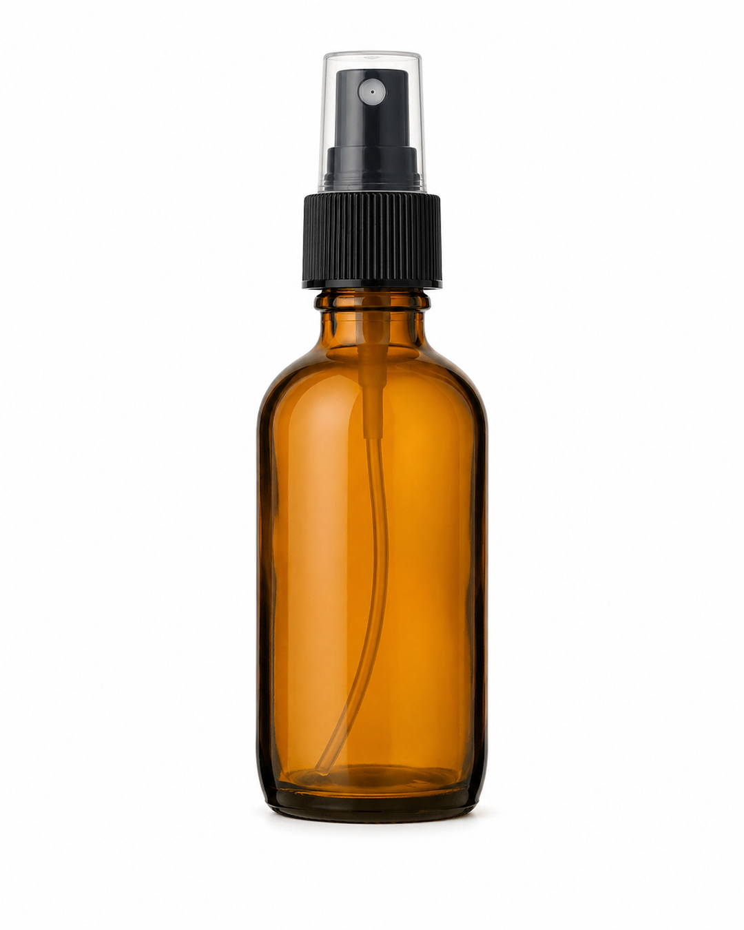 2 oz Amber Glass Boston Round Bottle – 20/400 Neck