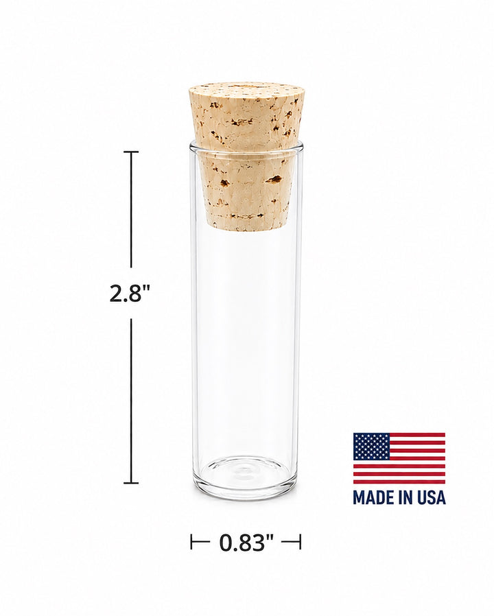 4 Dram Borosilicate Glass Shell Vial – Flat Bottom 21x70mm #S930 4