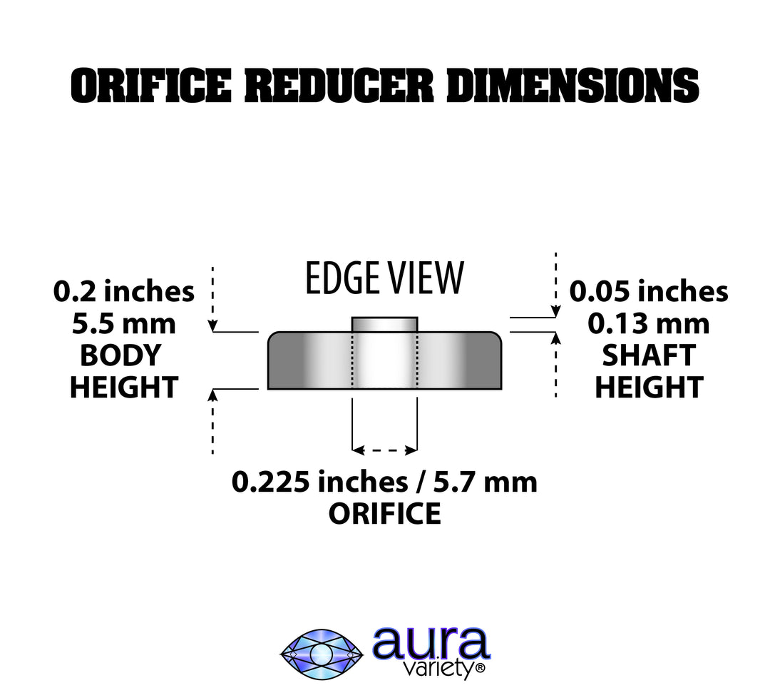 .225 Orifice Reducer for Hot Sauce - 24mm Woozy Bottle Dripper - Traditional Fit