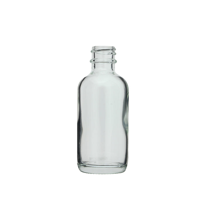 4 oz Clear Glass Boston Round Bottle – 22/400 Neck