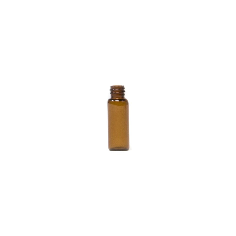 1/2 Dram Amber Borosilicate Glass Vial Tall #A910 1/2