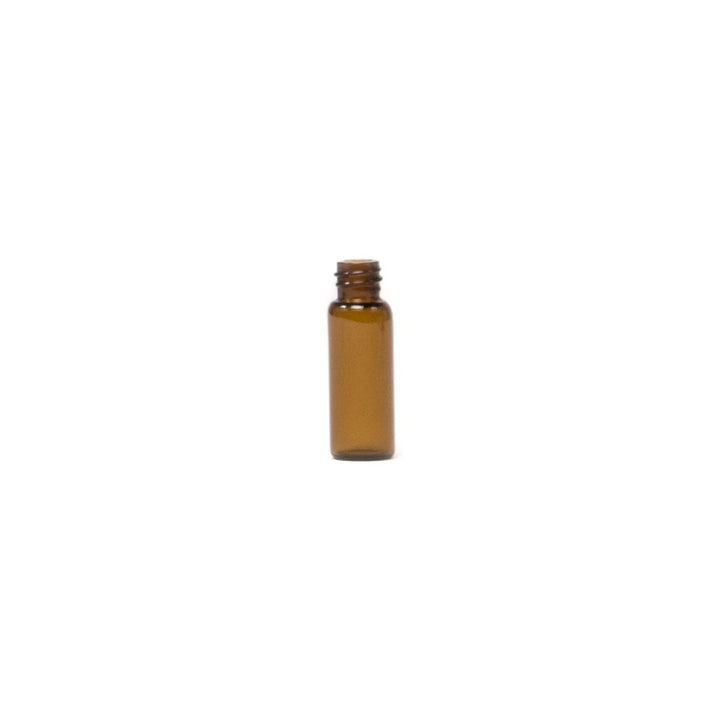 1/2 Dram Amber Borosilicate Glass Vial Tall #A910 1/2