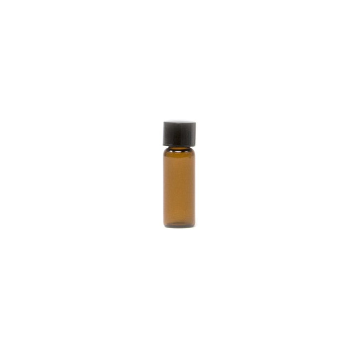 1/2 Dram Amber Borosilicate Glass Vial Tall #A910 1/2