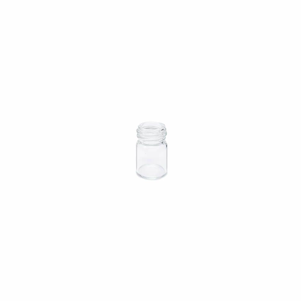 1/3 Dram Clear Borosilicate Glass Vial Shortie #XSC22